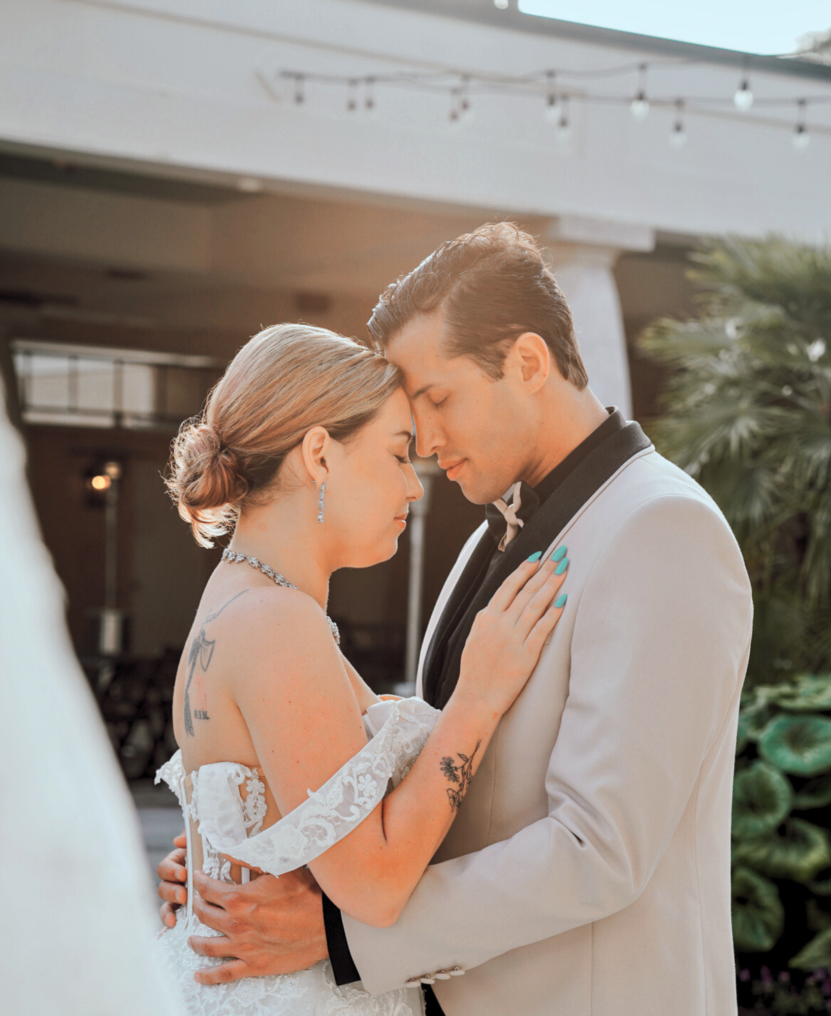 Wedding Suit and Bridal Gown