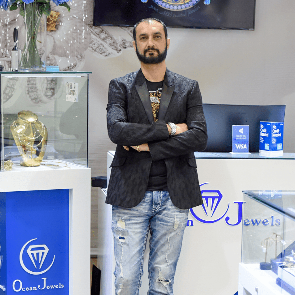 Ali Channa Posed for Ocean Jewels