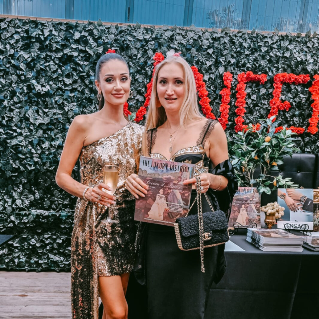 Sabina and Stela celebrates the launch of the The Luxury District Magazine 2nd Issue.