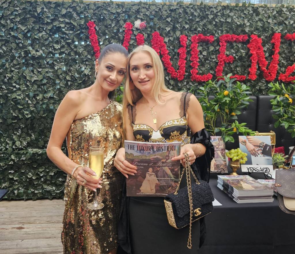 Attendees gathered in full splendor at the vibrant launch event for the second issue of The Luxury District Magazine.