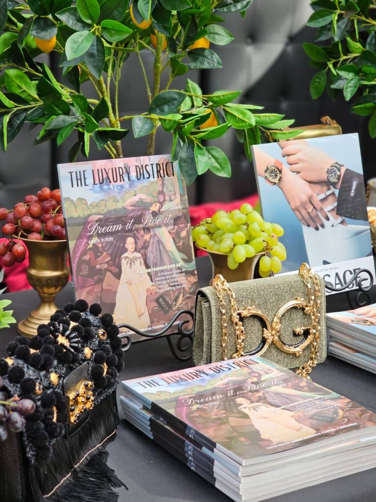 Magazine displayed at The Luxury District Magazine Launch 